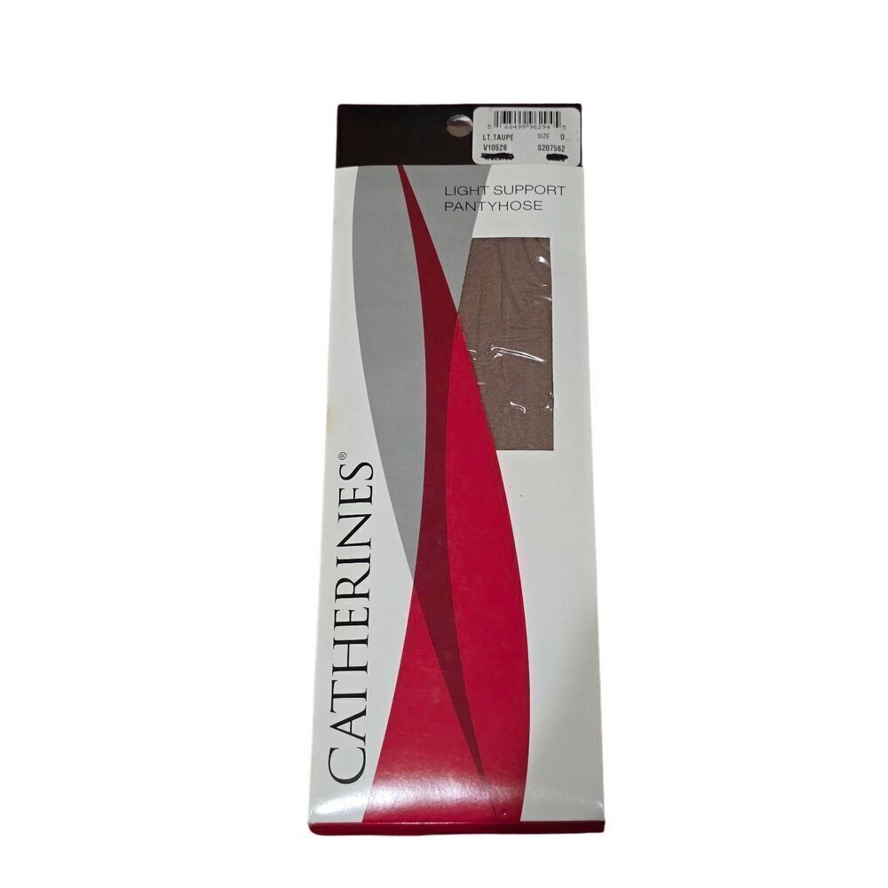 Vintage Catherine's Light Support Pantyhose Size D in Light Taupe